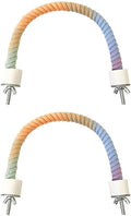 2Pcs Rope Perches for Bird Cages, Rope Perch for Parrots, Cockatiels & Parakeets by Unknown