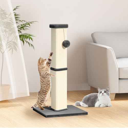 Cat Scratching Post, 32 Inch Tall Scratching Post for Indoor with