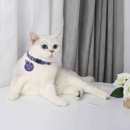 KOOLTAIL Cat Collar with Bell,3 Pack Do Not Feed Cat Collars with