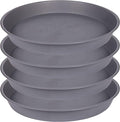 4 Pack of 16 17 inch Plant Saucer, 2.3" Depth, Heavy Duty Deep Plant Trays by Bleuhome