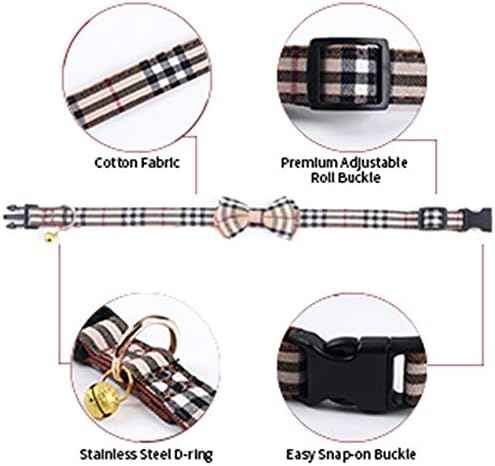SuperBuddy Dog Collar, Adjustable Dog Collar with Bowtie, Pet Collar