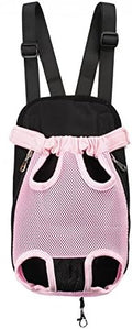 Pet Dog Puppy Cat Carrier Five Holes Backpack Double Shoulder Straps Mesh Front by MOJUN