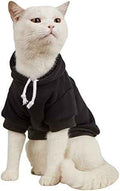 QWINEE Basic Dog Hoodie Sweatshirt Puppy Sweater Warm Cat Costumes Pet