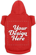Personalized Dog Hooded Sweatshirt Custom Pet Pullover Hoodie Text/Image by apparelyn