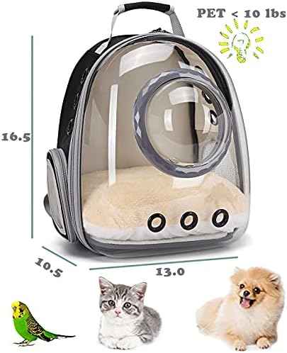 Bubble Cat Carrier Backpack, Transparent Pet Carrier Backpack for