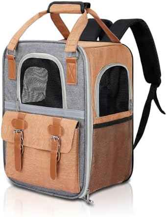 ‌YooxArmor Cat Carrier Backpack, Airline Approved Mesh Dog Backpack