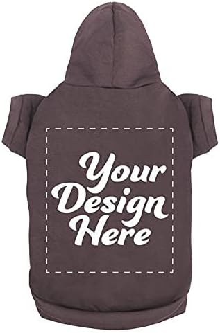 Personalized Dog Hooded Sweatshirt Custom Pet Pullover Hoodie Text/Image by apparelyn