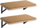 2Pack Wooden Cat Wall Shelves with Sisal Mat,16x9.8 Inch Cat Wall Step