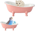 Small Animal Hamster Sand Bathtub, Bird Bathroom, Ice Accessories Cage Toys by KnocKconK