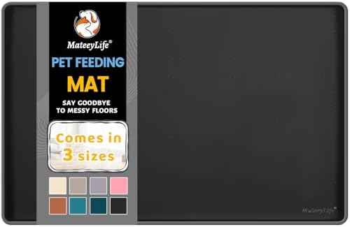 MateeyLife Silicone Cat & Dog Food Mat for Floors Waterproof
