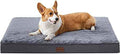 Waterproof Dog Crate Bed for Small Dogs Orthopedic 23x17 Grey