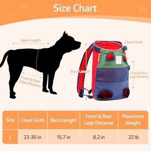 Dog Backpack Carrier Small Dog Backpack, Pet Dog Front Backpack Legs