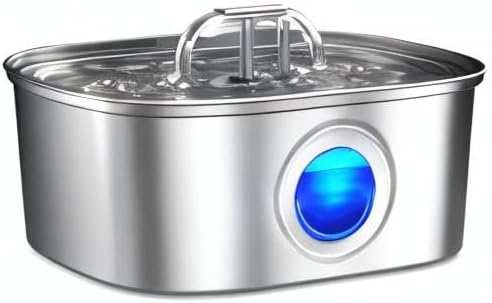 Cat Water Fountain Stainless Steel: 108oz/3.2L Automatic Pet Water Fountain Dog - Image 7