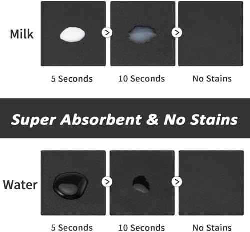 HotLive Dog Food Mat - Absorbent Cat Mat for Food and Water, No Stains