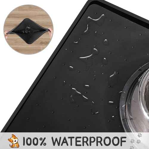 MateeyLife Silicone Cat & Dog Food Mat for Floors Waterproof