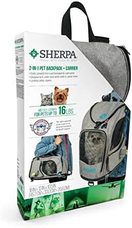Sherpa 2-in-1 Backpack Travel Pet Carrier, Airline Approved & Guaranteed On - Image 4