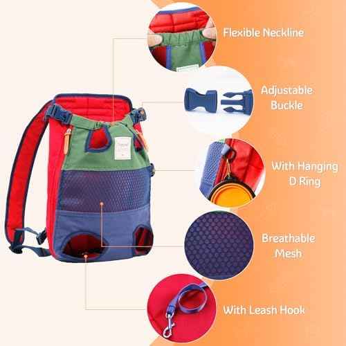 Dog Backpack Carrier Small Dog Backpack, Pet Dog Front Backpack Legs