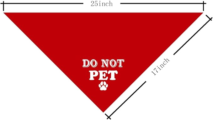 Do Not Pet Dog Bandana - Image 4