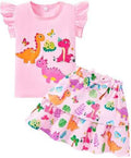 Girls Skirt Set 2 Piece Outfit Toddler Summer Clothes Ruffle Sleeve