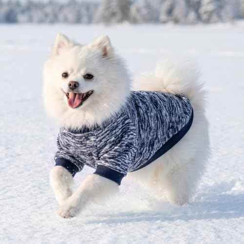 3 Pack Dog Sweaters for Small Dogs Girl Boy Winter Fleece Clothes Warm