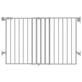 Babelio 31.5-55" No Bottom Bar Baby Gate Extra Wide, 2-in-1 Auto Close Dog Gate by BABELIO