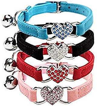 CHUKCHI Pink Soft Velvet Safe Cat Adjustable Collar by CHUKCHI