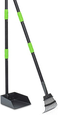 Niubya Pooper Scooper for Dogs, Metal Poop Scooper Tray and Rake Set by Niubya
