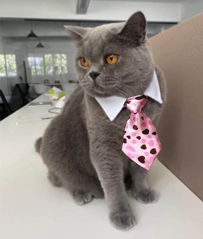 4 Pieces Pets Dog Cat Bowtie Pet Costume Adjustable Formal Necktie Collar - Image 5