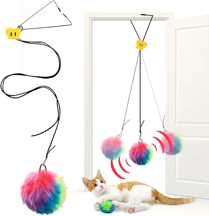 Interactive Cat Toys, Independent Play Hanging Door Cat Toys by OODOSI