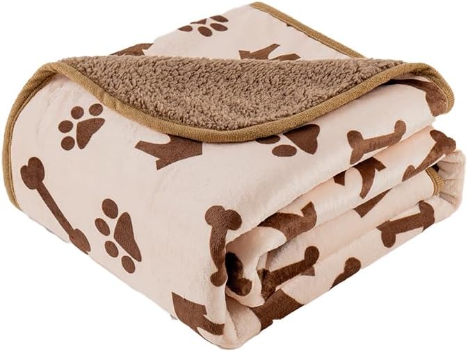 Waterproof Dog Blankets Pet Blanket 60"x80", Soft Fluffy Sofa Car Bed Protector by CAPTSNOOZE