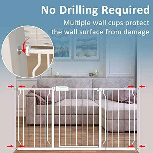 Extra Wide Baby Gate 4.72in Extensions Walk Through Baby Gate Pressure