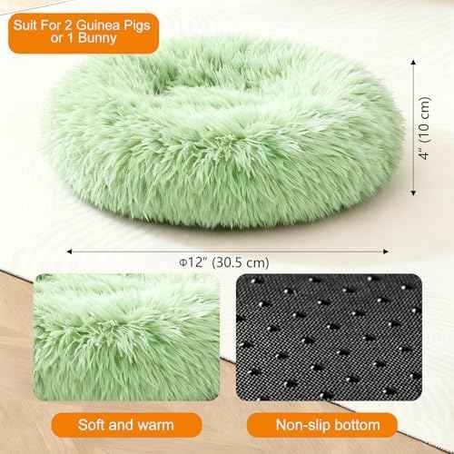 Bunny Rabbit Hideout Bed Small Animal Bedding Donut-Shaped Burrowing