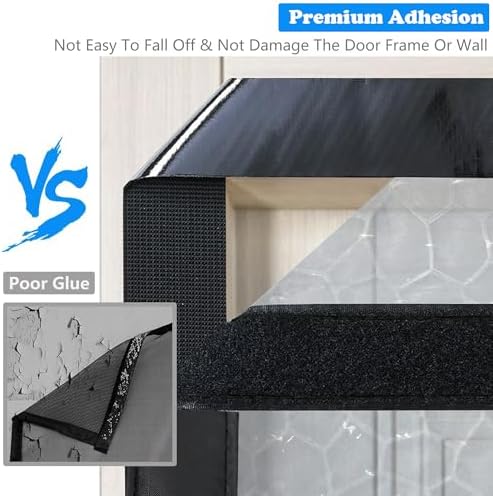 RELIANCER Magnetic Thermal Insulated Door Curtain,Waterproof EVA Door