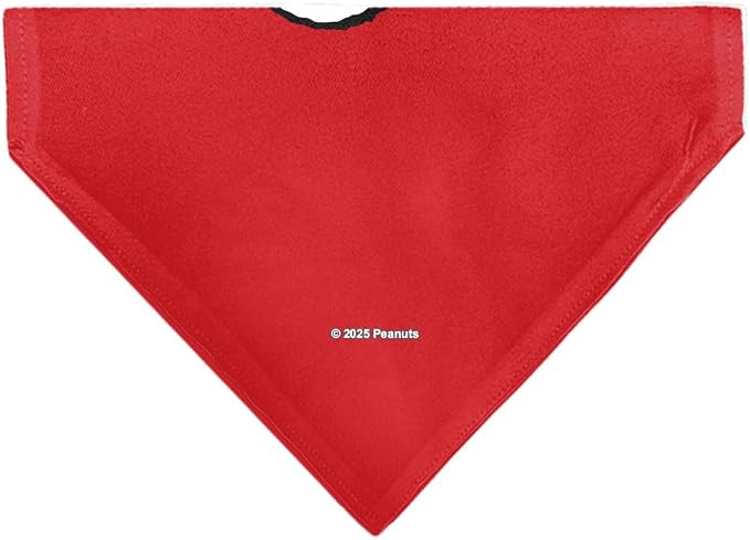 Peanuts Pet Bandana Snoopy Smiling Face Pose Red Slip On Collar Bandana Only - Image 2