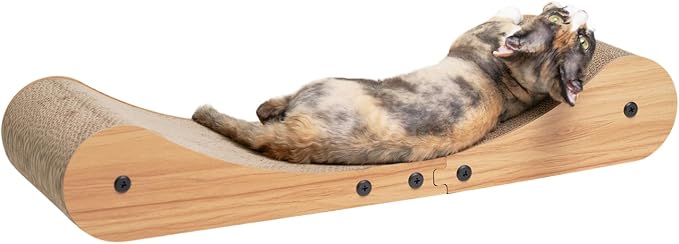 Nekosan Cat Scratcher Cardboard Bed, 27.5" Extra Large Cat Scratch Sofa Bed by Nekosan