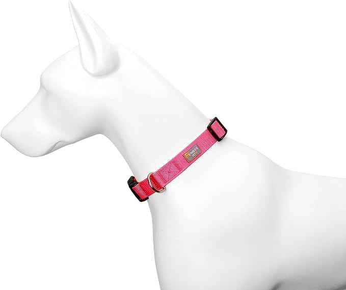 Dog Collar Hot Pink Basic Dog Collars