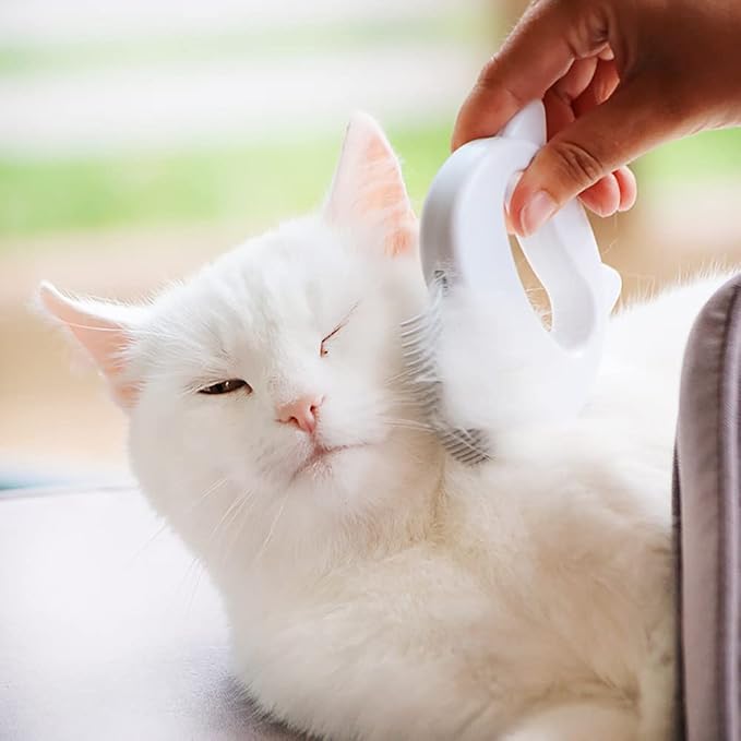 Leo's Paw The Original Pet Hair Removal Massaging Shell Comb Soft Deshedding - Image 6