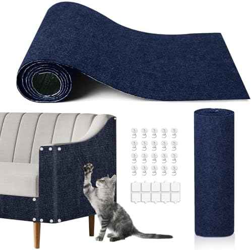 Cat Scratching Mat, 118.5"x15.9" Trimmable Self-Adhesive Cat Scratch