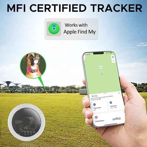 GPS Tracker for Dogs, Mini GPS Pet Tracker with Silicone Cover, IPX8