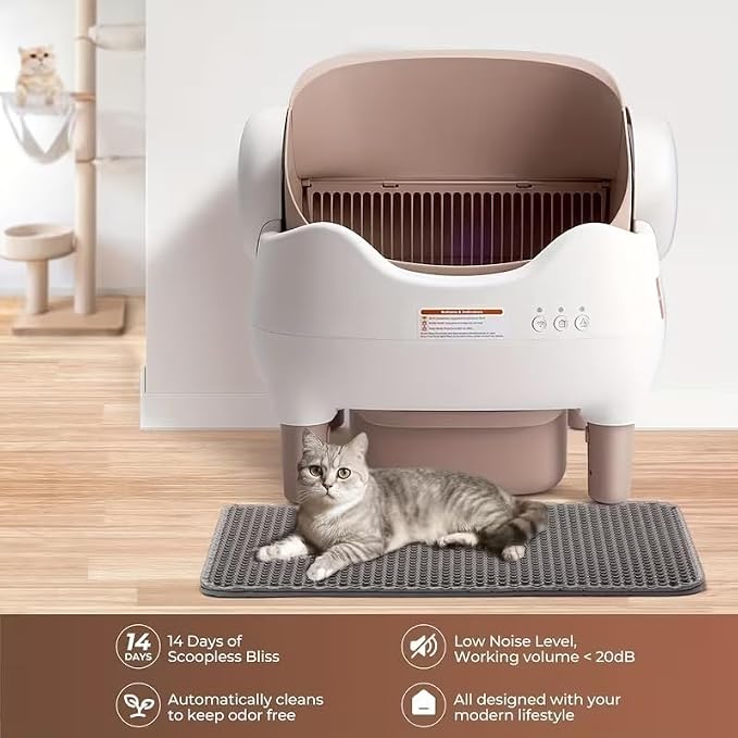 APP-Controlled Self Cleaning Litter Box, Automatic & Hands-Free Cat Litter Box - Image 7
