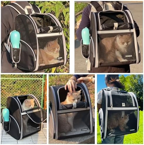 Cat Backpack Carrier for Small Dogs and Medium cat Puppy Kitten Bunny