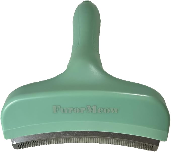 Pet Deshedding Tool with Curve Blade, Cat Grooming Brush, Tight V-shaped Teeth by Unknown
