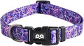 QQPETS Adjustable Soft Dog Collar: Print Flower Pink Multicolor Cute Patterns by QQPETS