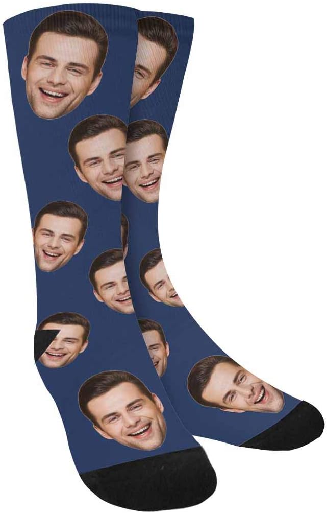 MyPupSocks Custom Personalized Photo Pet Face Socks, Cat and Dog Tracks Paws by MyPupSocks