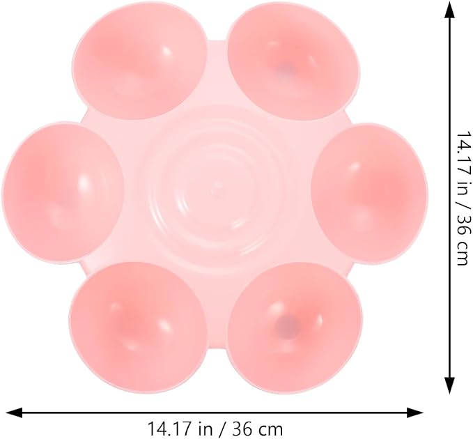 Multipurpose Flowers Pet Feeding Bowl 14.17 Inch Plastic Cat Feeder Dog Treats - Image 7