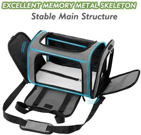 Soundy Large Cat Carrier Dog Carrier Under 25 Lbs,Collapsible