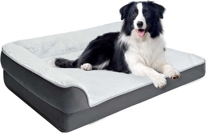Amazon Basics Washable L-Shaped Dog Bed by AmazonBasics