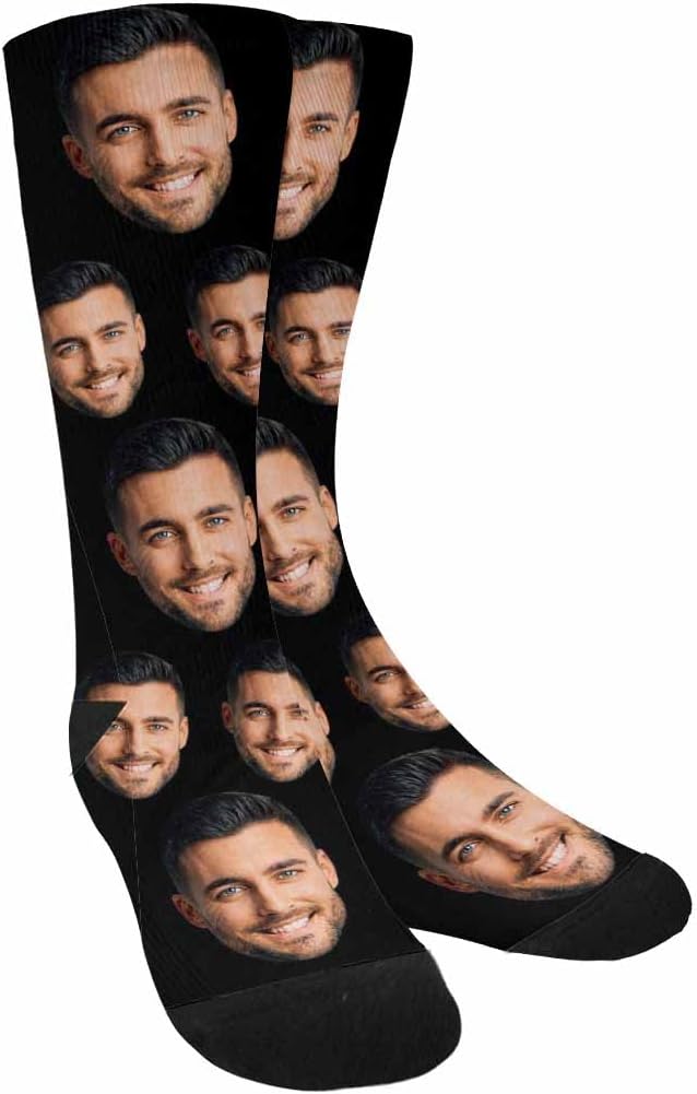 MyPupSocks Custom Personalized Photo Pet Face Socks, Cat and Dog Tracks Paws by MyPupSocks
