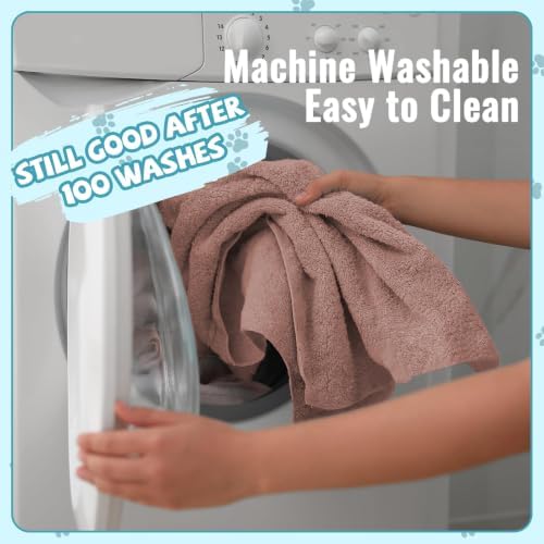 Puomue Microfiber Dog Towels for Drying Dogs, Super Absorbent and Soft