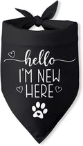 Hello I'm New Here Dog Bandana New Puppy Announcement Gift by PwrlveiutforYou